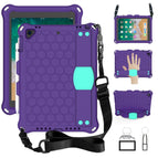 For iPad 9.7 2017/2018 / Purple + Mint