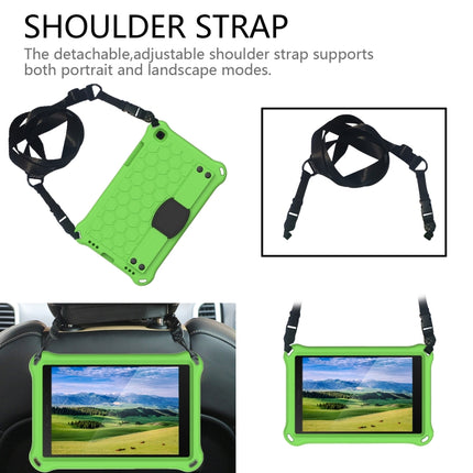 For  Galaxy Tab A8.0 T290 / T295（2019） Honeycomb Design EVA + PC Four Corner Anti Falling Flat Protective Shell With Straps, For Galaxy Tab A8.0 (2019) T290/T295