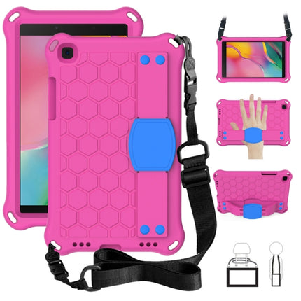 For  Galaxy Tab A8.0 T290 / T295（2019） Honeycomb Design EVA + PC Four Corner Anti Falling Flat Protective Shell With Straps, For Galaxy Tab A8.0 (2019) T290/T295