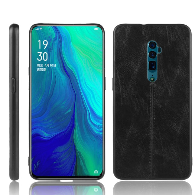 For Oppo Reno 10x zoom Shockproof Sewing Cow Pattern Skin PC + PU + TPU Case, For OPPO Reno 10x zoom