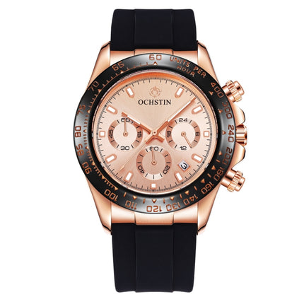 OCHSTIN 6103 Multi Function Quartz Watch Silicone Watch Band Sports Luminous Waterproof Watch