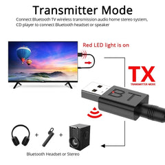 Receptor y amplificador de audio con Bluetooth BT005 5.0 USB, altavoz, adaptador de memoria estéreo inalámbrico para coche