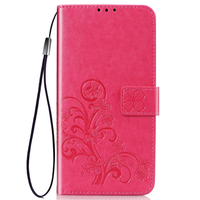 Lucky Clover Pressed Flowers Pattern Leather Case with Holder & Card Slots & Wallet & Hand Strap, For Galaxy S20+, For Galaxy Note10 Lite/A81/M60s, For Galaxy S20