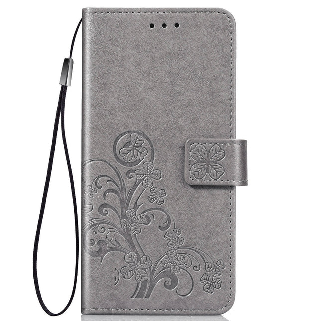 Lucky Clover Pressed Flowers Pattern Leather Case with Holder & Card Slots & Wallet & Hand Strap, For Galaxy S20+, For Galaxy Note10 Lite/A81/M60s, For Galaxy S20