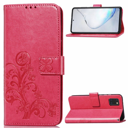 Lucky Clover Pressed Flowers Pattern Leather Case with Holder & Card Slots & Wallet & Hand Strap, For Galaxy S20+, For Galaxy S20 Ultra, For Galaxy S20, For Galaxy A71, For Galaxy S10 Lite / A91 / M80s, For Galaxy Note10 Lite/A81/M60s                  ...