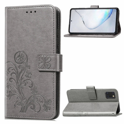Lucky Clover Pressed Flowers Pattern Leather Case with Holder & Card Slots & Wallet & Hand Strap, For Galaxy S20+, For Galaxy S20 Ultra, For Galaxy S20, For Galaxy A71, For Galaxy S10 Lite / A91 / M80s, For Galaxy Note10 Lite/A81/M60s                  ...