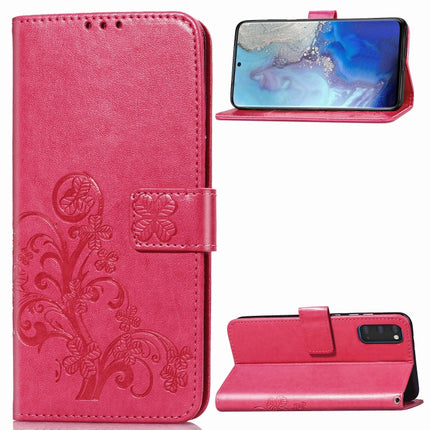 Lucky Clover Pressed Flowers Pattern Leather Case with Holder & Card Slots & Wallet & Hand Strap, For Galaxy S20+, For Galaxy S20 Ultra, For Galaxy S20, For Galaxy A71, For Galaxy S10 Lite / A91 / M80s, For Galaxy Note10 Lite/A81/M60s                  ...