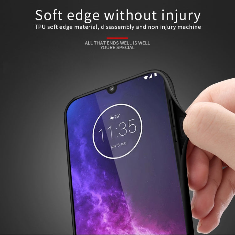 PINWUYO Rong Series  Shockproof PC + TPU+ Chemical Fiber Cloth Protective Cover, For Motorola One Zoom / One Pro, For  Motorola Moto E6 Plus, For  Motorola Moto E6 Play