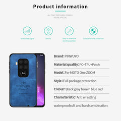 PINWUYO Zun Series PC + TPU + Skin Waterproof And Anti-fall All-inclusive Protective Shell, For Motorola One Zoom / One Pro, For  Motorola Moto E6 Plus, For  Motorola Moto E6 Play