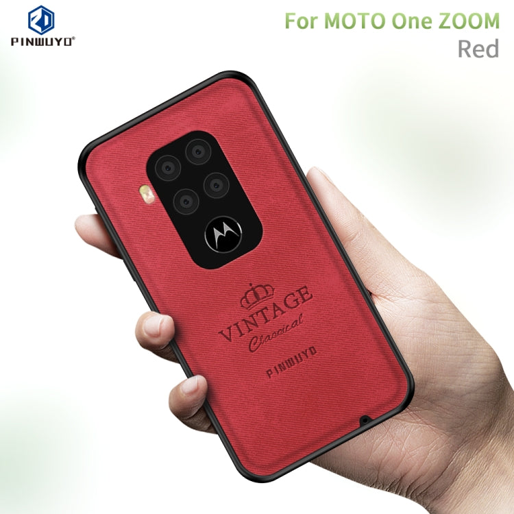 PINWUYO Zun Series PC + TPU + Skin Waterproof And Anti-fall All-inclusive Protective Shell, For Motorola One Zoom / One Pro, For  Motorola Moto E6 Plus, For  Motorola Moto E6 Play