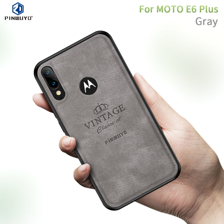 PINWUYO Zun Series PC + TPU + Skin Waterproof And Anti-fall All-inclusive Protective Shell, For Motorola One Zoom / One Pro, For  Motorola Moto E6 Plus, For  Motorola Moto E6 Play
