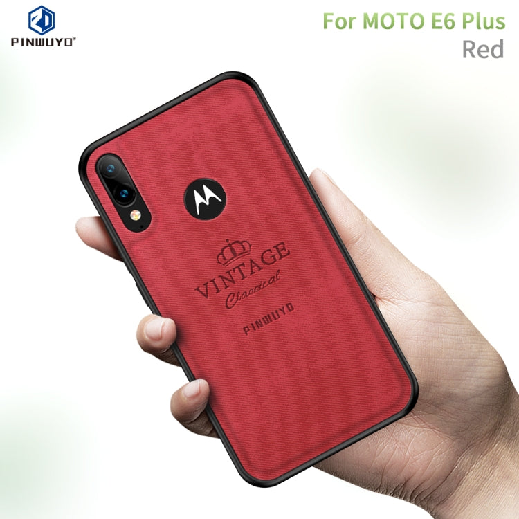 PINWUYO Zun Series PC + TPU + Skin Waterproof And Anti-fall All-inclusive Protective Shell, For Motorola One Zoom / One Pro, For  Motorola Moto E6 Plus, For  Motorola Moto E6 Play
