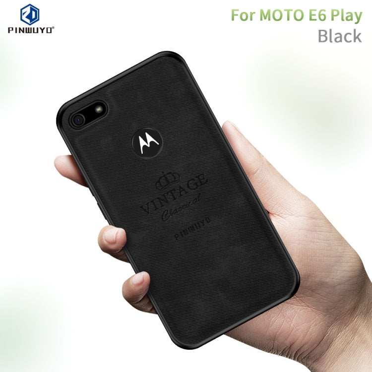 PINWUYO Zun Series PC + TPU + Skin Waterproof And Anti-fall All-inclusive Protective Shell, For Motorola One Zoom / One Pro, For  Motorola Moto E6 Plus, For  Motorola Moto E6 Play