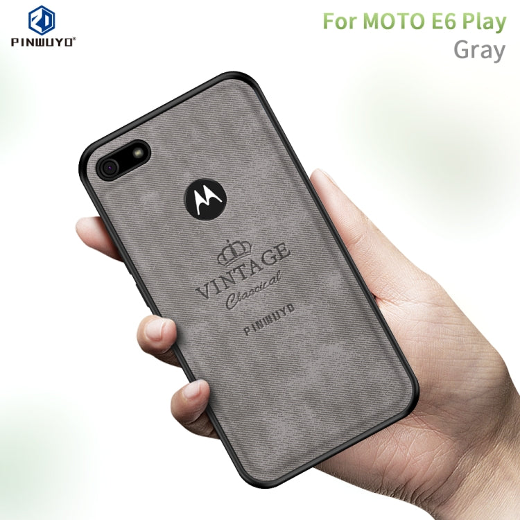 PINWUYO Zun Series PC + TPU + Skin Waterproof And Anti-fall All-inclusive Protective Shell, For Motorola One Zoom / One Pro, For  Motorola Moto E6 Plus, For  Motorola Moto E6 Play