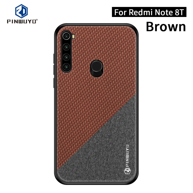 PINWUYO Rong Series  Shockproof PC + TPU+ Chemical Fiber Cloth Protective Cover, For Xiaomi RedMi Note8T, For Xiaomi CC9 Pro / Note10, For MOTO G8 Plus, For MOTO G8 Play / One macro