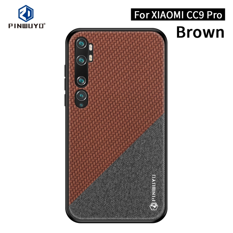 PINWUYO Rong Series  Shockproof PC + TPU+ Chemical Fiber Cloth Protective Cover, For Xiaomi RedMi Note8T, For Xiaomi CC9 Pro / Note10, For MOTO G8 Plus, For MOTO G8 Play / One macro