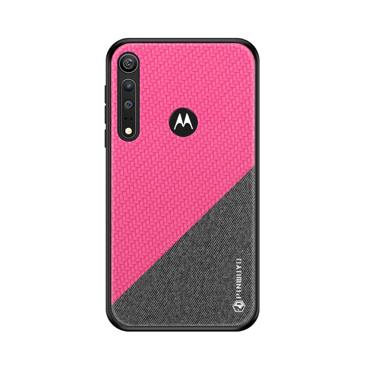 PINWUYO Rong Series  Shockproof PC + TPU+ Chemical Fiber Cloth Protective Cover, For Xiaomi RedMi Note8T, For Xiaomi CC9 Pro / Note10, For MOTO G8 Plus, For MOTO G8 Play / One macro