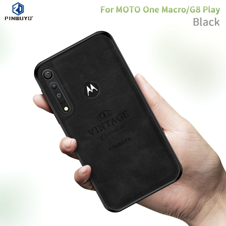 PINWUYO Zun Series PC + TPU + Skin Waterproof And Anti-fall All-inclusive Protective Shell, For Xiaomi CC9 Pro / Note10, For MOTO G8 Plus, For MOTO G8 Play / One macro, For Xiaomi RedMi Note8T