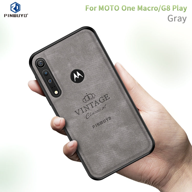 PINWUYO Zun Series PC + TPU + Skin Waterproof And Anti-fall All-inclusive Protective Shell, For Xiaomi CC9 Pro / Note10, For MOTO G8 Plus, For MOTO G8 Play / One macro, For Xiaomi RedMi Note8T