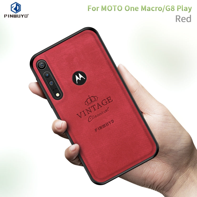 PINWUYO Zun Series PC + TPU + Skin Waterproof And Anti-fall All-inclusive Protective Shell, For Xiaomi CC9 Pro / Note10, For MOTO G8 Plus, For MOTO G8 Play / One macro, For Xiaomi RedMi Note8T