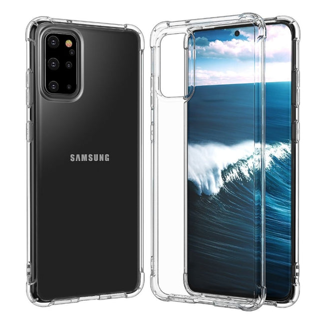 For Galaxy S11 Plus Four-Corner Anti-Drop Ultra-Thin Transparent TPU Phone Case, For Galaxy S20