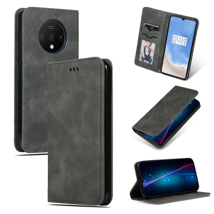 Retro Skin Feel Business Magnetic Horizontal Flip Leather Case, For OnePlus 7T, For OnePlus 7T Pro