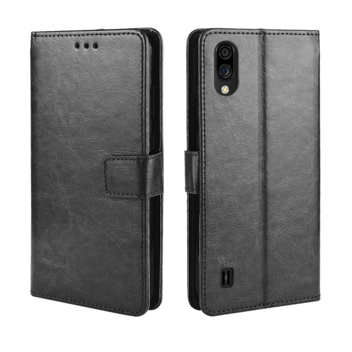 For ZTE Blade A5 2020 Retro Crazy Horse Texture Horizontal Flip Leather Case with Holder & Card Slots & Photo Frame, For ZTE Blade A5 2020