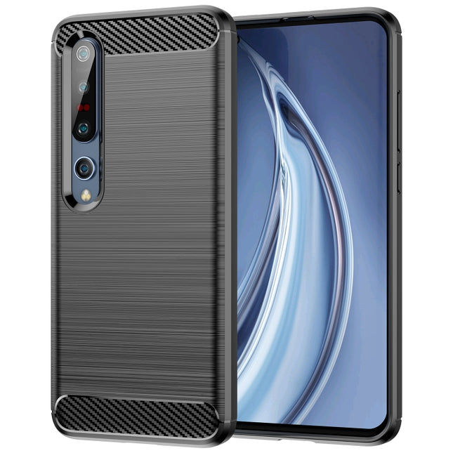 For Xiaomi Mi 10 / 10 Pro Brushed Texture Carbon Fiber TPU Case, For Xiaomi Mi 10 / 10 Pro