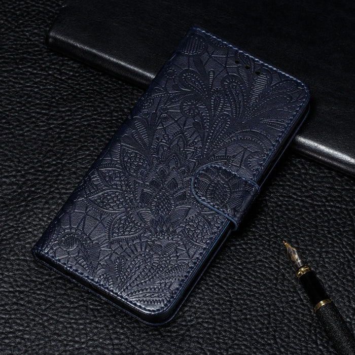 Lace Flower Embossing Pattern Horizontal Flip Leather Case with Holder & Card Slots & Wallet & Photo Frame & Lanyard, For Moto G8 Power, For LG K40S, For LG K50S