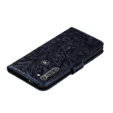 Lace Flower Embossing Pattern Horizontal Flip Leather Case with Holder & Card Slots & Wallet & Photo Frame & Lanyard, For Moto G8 Power, For LG K40S, For LG K50S