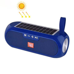 T&G TG182 Portable Column Wireless Stereo Music Box Solar Power waterproof USB AUX FM radio super bass