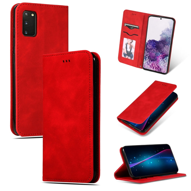 Retro Skin Feel Business Magnetic Horizontal Flip Leather Case, For Galaxy S20, For Galaxy S20 Plus, For Galaxy S20 Ultra