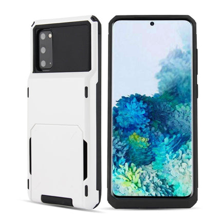 For Galaxy S20 TPU+PC With Card Case  Drop & Shockproof, For Galaxy S20