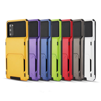 For Galaxy S20 Plus TPU+PC With Card Case  Drop & Shockproof, For Galaxy S20 Plus
