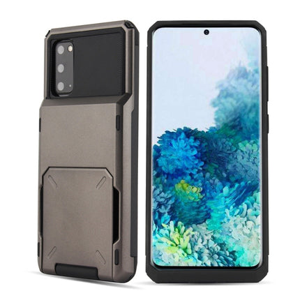 For Galaxy S20 Plus TPU+PC With Card Case  Drop & Shockproof, For Galaxy S20 Plus