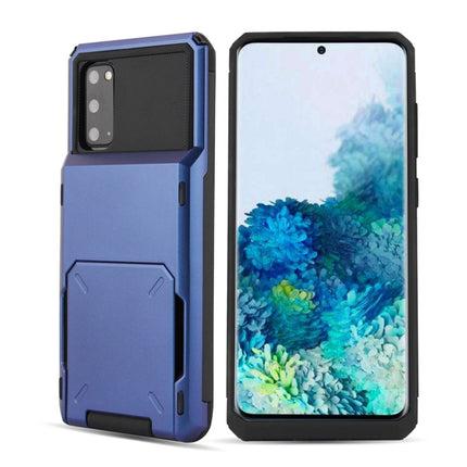 For Galaxy S20 Plus TPU+PC With Card Case  Drop & Shockproof, For Galaxy S20 Plus