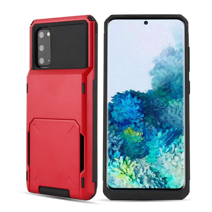 For Galaxy S20 Plus TPU+PC With Card Case  Drop & Shockproof, For Galaxy S20 Plus