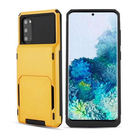 For Galaxy S20 Plus TPU+PC With Card Case  Drop & Shockproof, For Galaxy S20 Plus