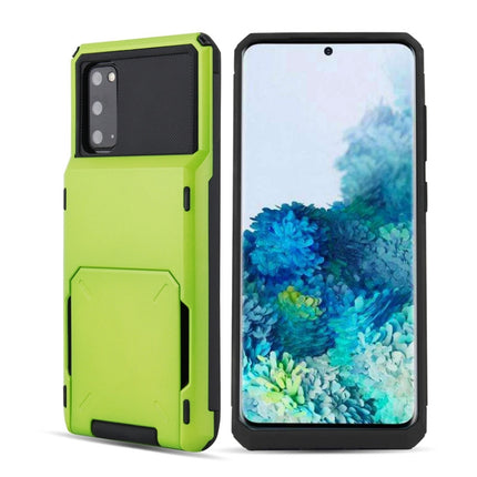 For Galaxy S20 Plus TPU+PC With Card Case  Drop & Shockproof, For Galaxy S20 Plus