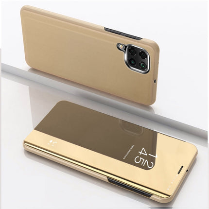 For Huawei P40 Lite/Nova 7i Plated Mirror Horizontal Flip Leather Case with Holder, For Huawei P40 Lite