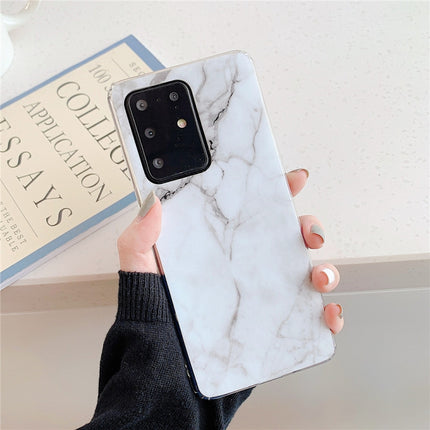 For Huawei P40 TPU Smooth Marbled IMD Mobile Phone Case, White F6, Blue F7, Rainbor F16, Gold F23, Black F30