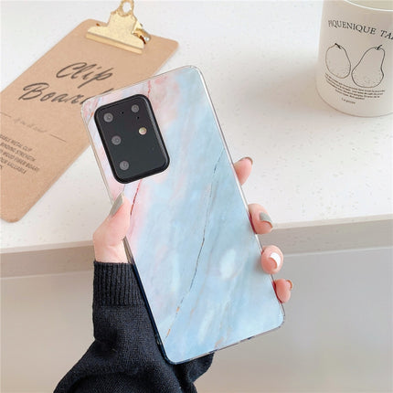 For Huawei P40 TPU Smooth Marbled IMD Mobile Phone Case, White F6, Blue F7, Rainbor F16, Gold F23, Black F30