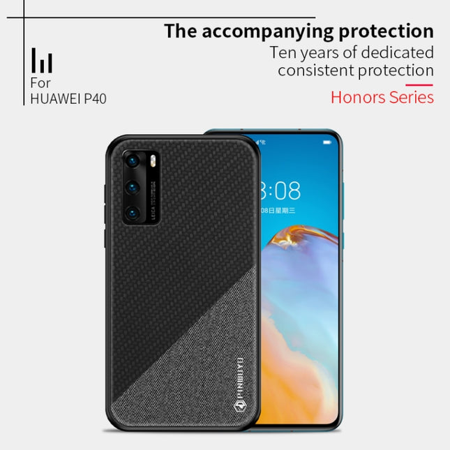 PINWUYO Rong Series  Shockproof PC + TPU+ Chemical Fiber Cloth Protective Cover, For Huawei P40, For Huawei P40 pro / P40pro+, For Galaxy A01, For Galaxy?A21