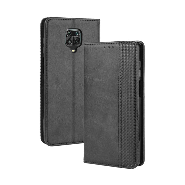 For Xiaomi Redmi Note 9 Pro / Note 9s / Note 9 Pro Max Magnetic Buckle Retro Crazy Horse Texture Horizontal Flip Leather Case with Holder & Card Slots & Photo Frame, For Xiaomi Redmi Note 9 Pro