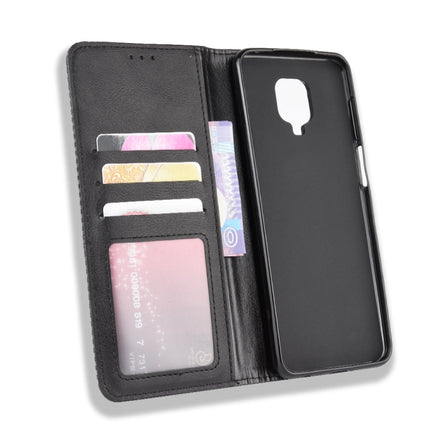 For Xiaomi Redmi Note 9 Pro / Note 9s / Note 9 Pro Max Magnetic Buckle Retro Crazy Horse Texture Horizontal Flip Leather Case with Holder & Card Slots & Photo Frame, For Xiaomi Redmi Note 9 Pro