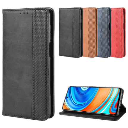 For Xiaomi Redmi Note 9 Pro / Note 9s / Note 9 Pro Max Magnetic Buckle Retro Crazy Horse Texture Horizontal Flip Leather Case with Holder & Card Slots & Photo Frame, For Xiaomi Redmi Note 9 Pro