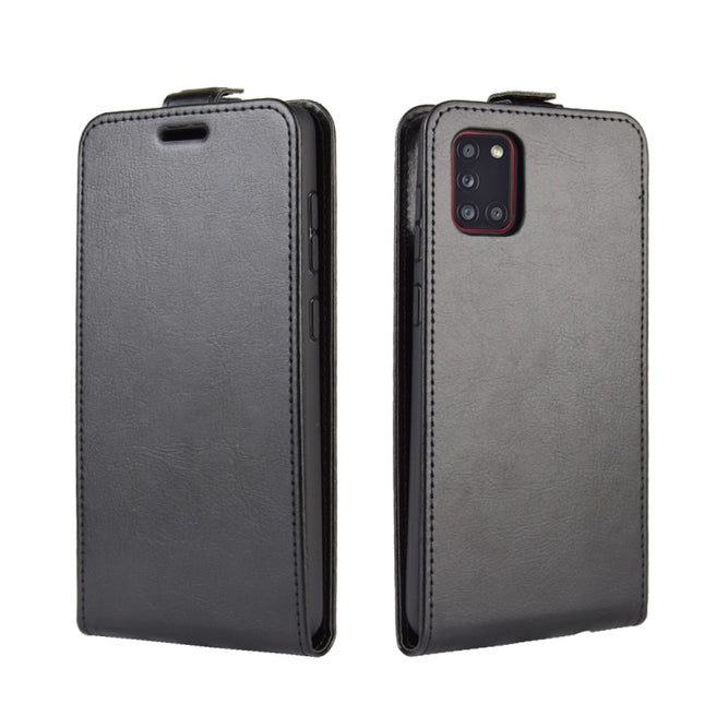 For Galaxy A31 R64 Texture Single Vertical Flip Leather Protective Case with Card Slots & Photo Frame, For Galaxy A31