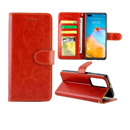 Crazy Horse Texture Leather Horizontal Flip Protective Case with Holder & Card Slots & Wallet & Photo Frame, For Samsung Galaxy A21, For Samsung Galaxy A11, For Huawei P40, For Huawei P40 Pro