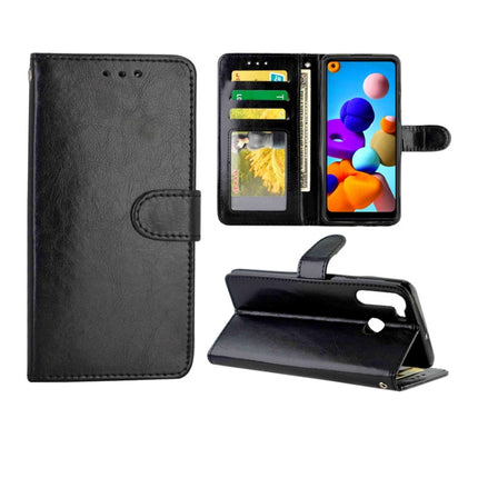 Crazy Horse Texture Leather Horizontal Flip Protective Case with Holder & Card Slots & Wallet & Photo Frame, For Samsung Galaxy A21, For Samsung Galaxy A11, For Huawei P40, For Huawei P40 Pro
