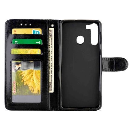 Crazy Horse Texture Leather Horizontal Flip Protective Case with Holder & Card Slots & Wallet & Photo Frame, For Samsung Galaxy A21, For Samsung Galaxy A11, For Huawei P40, For Huawei P40 Pro